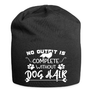 Aucune tenue n’est complète sans poils de chien - Bonnet en jersey - noir - Devant
