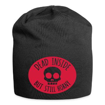dead inside but horny - Jersey-Beanie - Schwarz - Vorne