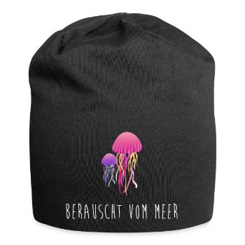 Berauscht vom Meer - Jersey-Beanie - Schwarz - Vorne