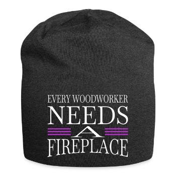 lumber funny carpenter love bday joke - Jersey-Beanie - Anthrazit - Vorne