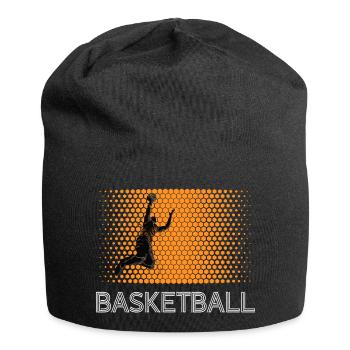 basketteur basketteur dunking - Bonnet en jersey - noir - Devant