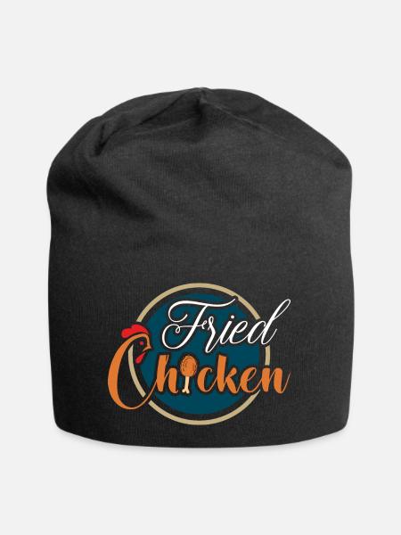 Poulet frit Poulet gras frit - Bonnet en jersey - noir