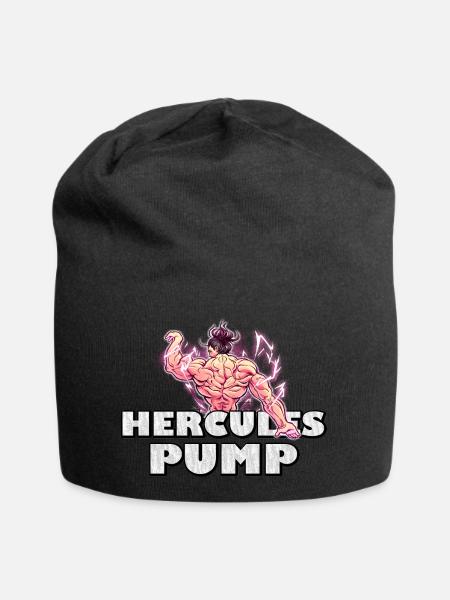 Hercules Pump | Anime gym pump edition - Jersey-Beanie - Schwarz