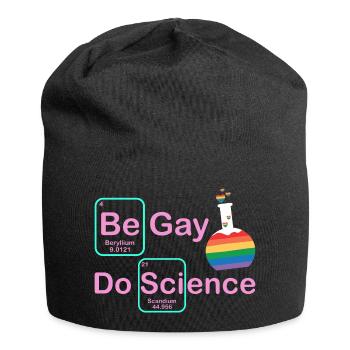 Be Gay Do Science Humour LGBT et Chimie - Bonnet en jersey - noir - Devant