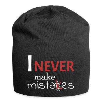 I'm never wrong - Jersey Beanie - black - Front