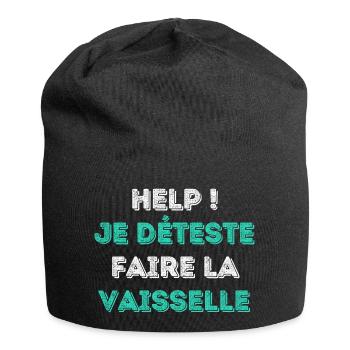 Verabscheut das Geschirr - Special Edition - Jersey-Beanie - Schwarz - Vorne