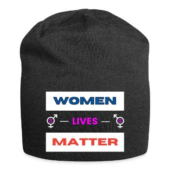 Women Lives Matter (2) - Jersey Beanie - charcoal grey - Front