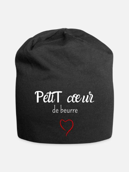 Petit cœur de beurre - Bonnet en jersey - noir