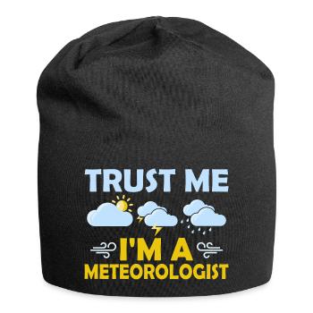 Trust Me I'm A Meteorologist Weather Meteorology - Jersey Beanie - black - Front