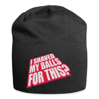 I shaved my balls - Jersey-Beanie - Schwarz - Vorne