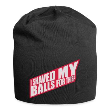 I shaved my balls - Jersey-Beanie - Schwarz - Vorne