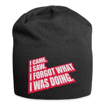 Je suis venu voir oublier - Bonnet en jersey - noir - Devant