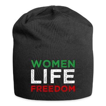 Liberté de vie de femme - Iran - Mahsa Amini - Bonnet en jersey - noir - Devant