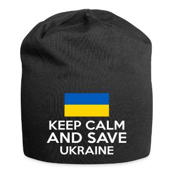 KEEP CALM AND SAVE UKRAINE - Jersey-Beanie - Schwarz - Vorne