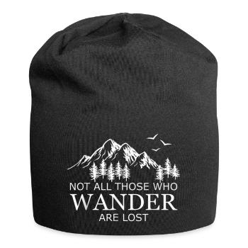 Not All That Wander Are Lost - Jersey Beanie - black - Front
