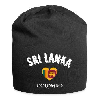 sri lanka colombo - Bonnet en jersey - noir - Devant
