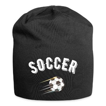 soccer - Bonnet en jersey - noir - Devant