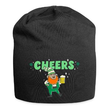 Prost. Fröhlichen St Patrick Tag! - Jersey-Beanie - Schwarz - Vorne