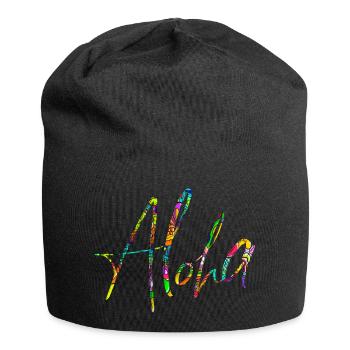 Aloha - Jersey-Beanie - Schwarz - Vorne