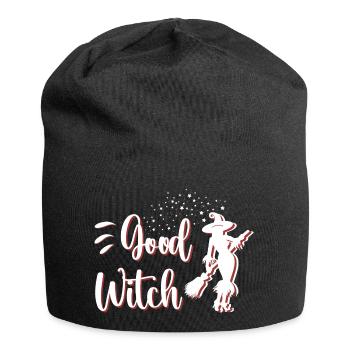 Good Witch Geschenk für Frauen und Freundinnen - Jersey-Beanie - Schwarz - Vorne
