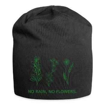 Flower Flower Plant - Jersey Beanie - black - Front