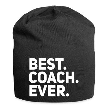 Best Coach Ever - Jersey Beanie - black - Front