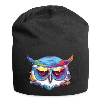 Chou la chouette - Bonnet en jersey - noir - Devant