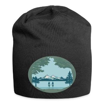 Du brauchst etwas Ruhe - Jersey-Beanie - Schwarz - Vorne