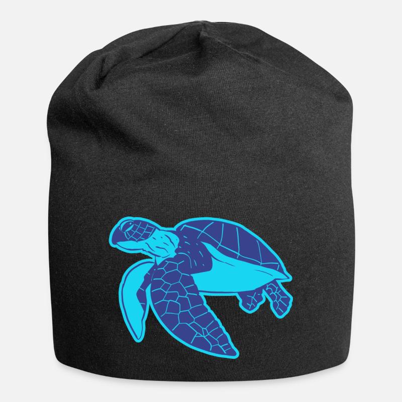 Die Schildkröte - Jersey-Beanie - Schwarz