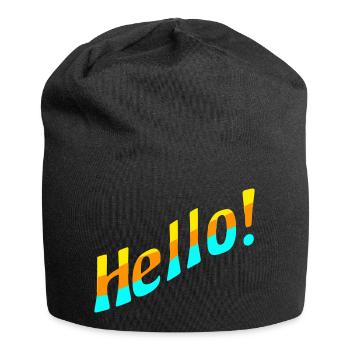 Bonjour! - Bonnet en jersey - noir - Devant