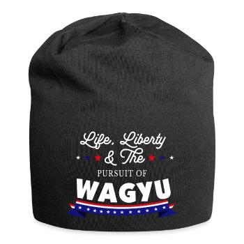 Life, Liberty and the Pursuit of Japanese - Jersey Beanie - black - Front