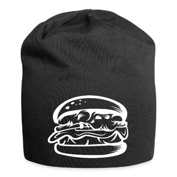Burger Shop Symbol Food Food Fast Food - Jersey Beanie - black - Front
