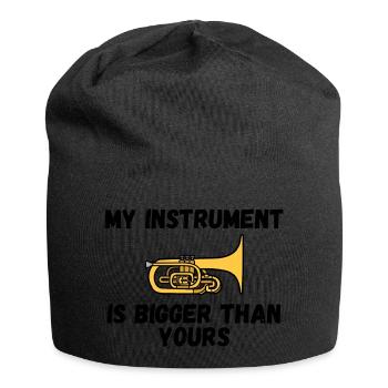 Marching Band Mellophone Musician - Jersey Beanie - black - Front