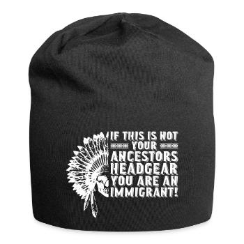 Proud Indigenous People Native American's Day - Jersey-Beanie - Schwarz - Vorne