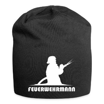 feuerwehrmann schlauch icon Feuerwehr Symbol Logo - Jersey-Beanie - Schwarz - Vorne