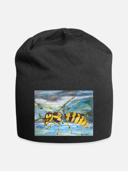 Wasp - Jersey Beanie - black