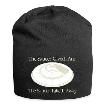 Saucer Lover Giveth And Taketh Away UFO Alien - Jersey-Beanie - Schwarz - Vorne