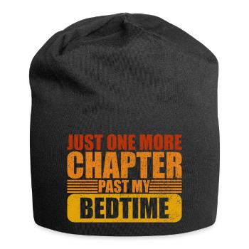 Bedtime One More Chapter Book Lover - Jersey-Beanie - Schwarz - Vorne