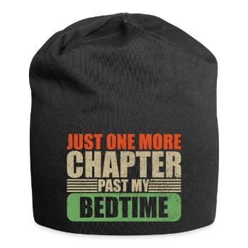Bedtime One More Chapter Book Lover - Jersey-Beanie - Schwarz - Vorne