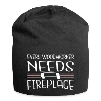 Badge Arborists Chop Wood Construction Carpenter - Jersey Beanie - black - Front