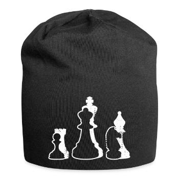 Chess pieces - Jersey Beanie - black - Front
