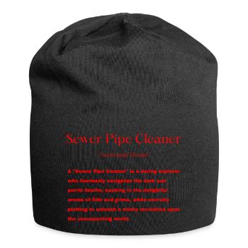 sewer cleaner sewer worker - Jersey Beanie - black - Front