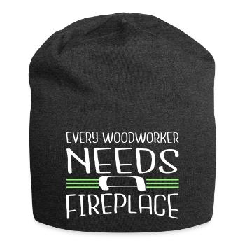 bday cool logging lumberjackwoodworking mason - Jersey-Beanie - Anthrazit - Vorne