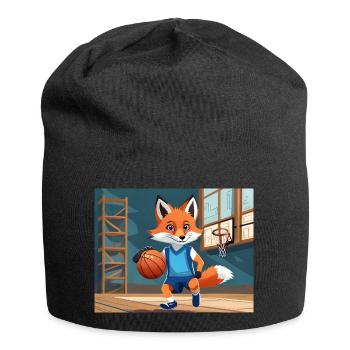 cute little fiend fox everyday life – basketball - Jersey Beanie - black - Front