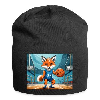 Mignon petit renard démon vie quotidienne - biscuits - Bonnet en jersey - noir - Devant