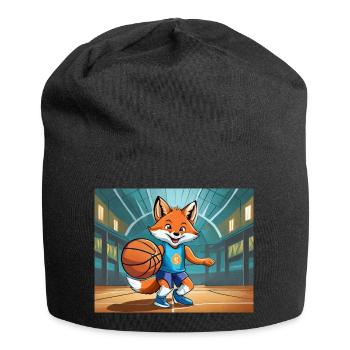 cute little fiend fox everyday life – basketball - Jersey Beanie - black - Front