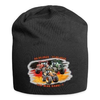 08.01.2024 bis 15.01.2024 ICH WAR DABEI - Jersey-Beanie - Schwarz - Vorne