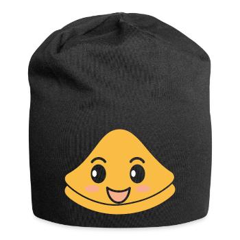 Crêpes Bretagne humour crêpe - Bonnet en jersey - noir - Devant