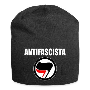 antifascista - Bonnet en jersey - charbon - Devant