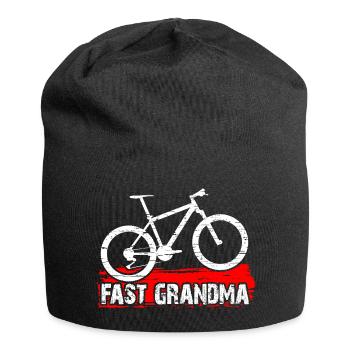 Quick granny on the bike - Jersey Beanie - black - Front